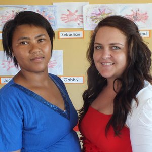 Die twee nuwe personeellede van De Kleine Gansies Kleuterskool, met vlnr Maria Haarhoff en Annecke Perkins